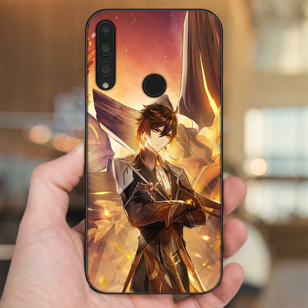 Ốp lưng Huawei Y9 Prime 2019 viền đen in hình Zhongli Genshin Impact