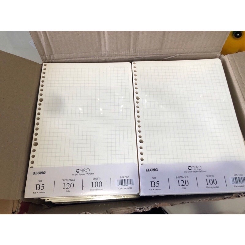 Sổ Còng Nhựa size B5 Binder File Caro 544 và Dot Grid 80Tr - 545