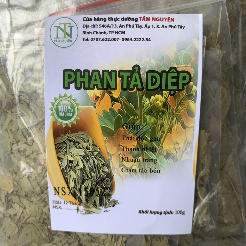 Lá Phan Tả Diệp 100g  - Thải độc gan - xổ táo bón tốt