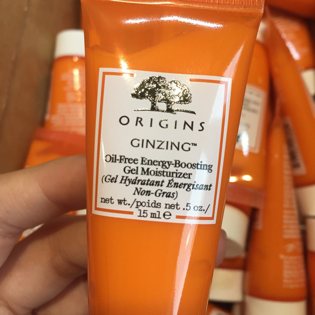 Kem dưỡng ẩm sáng da Origins GinZing Oil - Free Energy Boosting Gel Moisturizer - tuýp 15ml (không hộp) - [Có bill US]