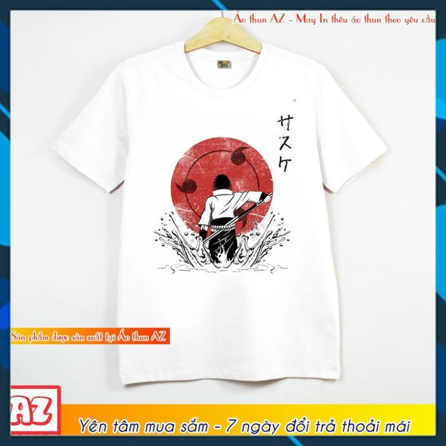 (DEAL SỐC) Áo thun Nam Nữ In hình Naruto Sasuke - Form rộng BIGSIZE AZ F1816 - giá rẻ đẹp