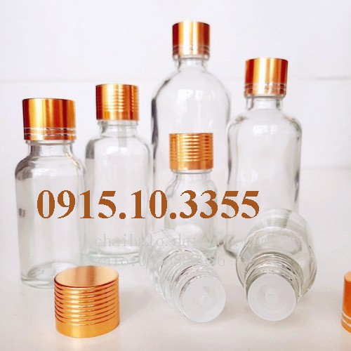 1 vỏ Chai thủy tinh  :30ML 20ML 10ML