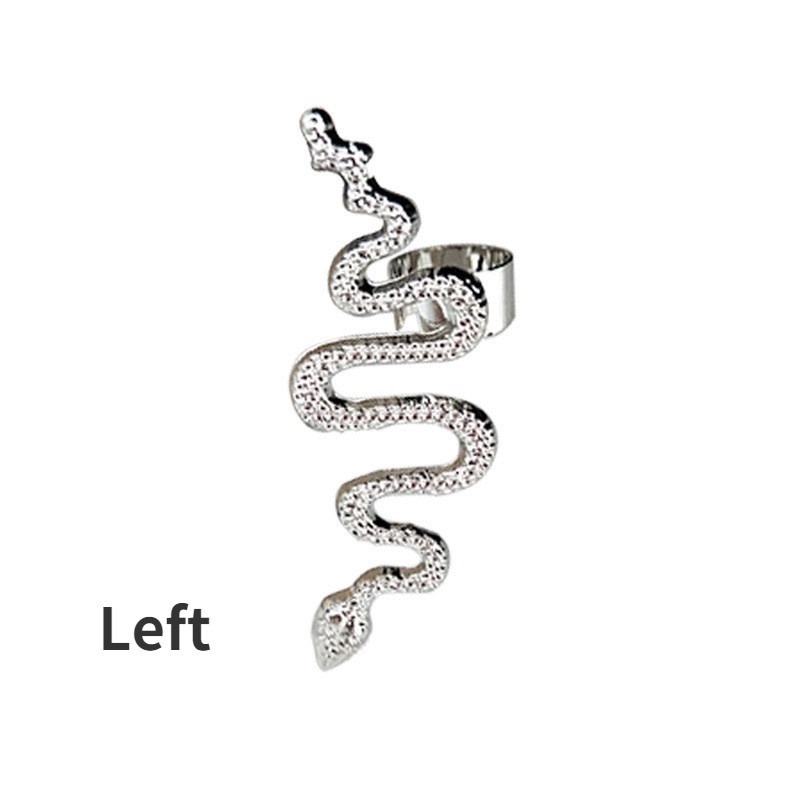 Khuyên Kẹp Vành Tai Không Xỏ Lỗ Hình Rắn Thời Trang Punk