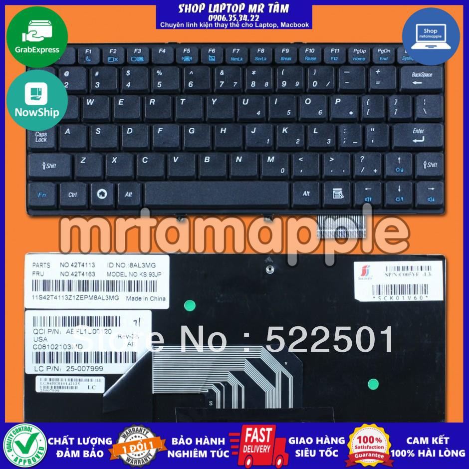 (KEYBOARD) BÀN PHÍM LAPTOP LENOVO S10 dùng cho Ideapad S9 S9E S10 S10E (Đen)