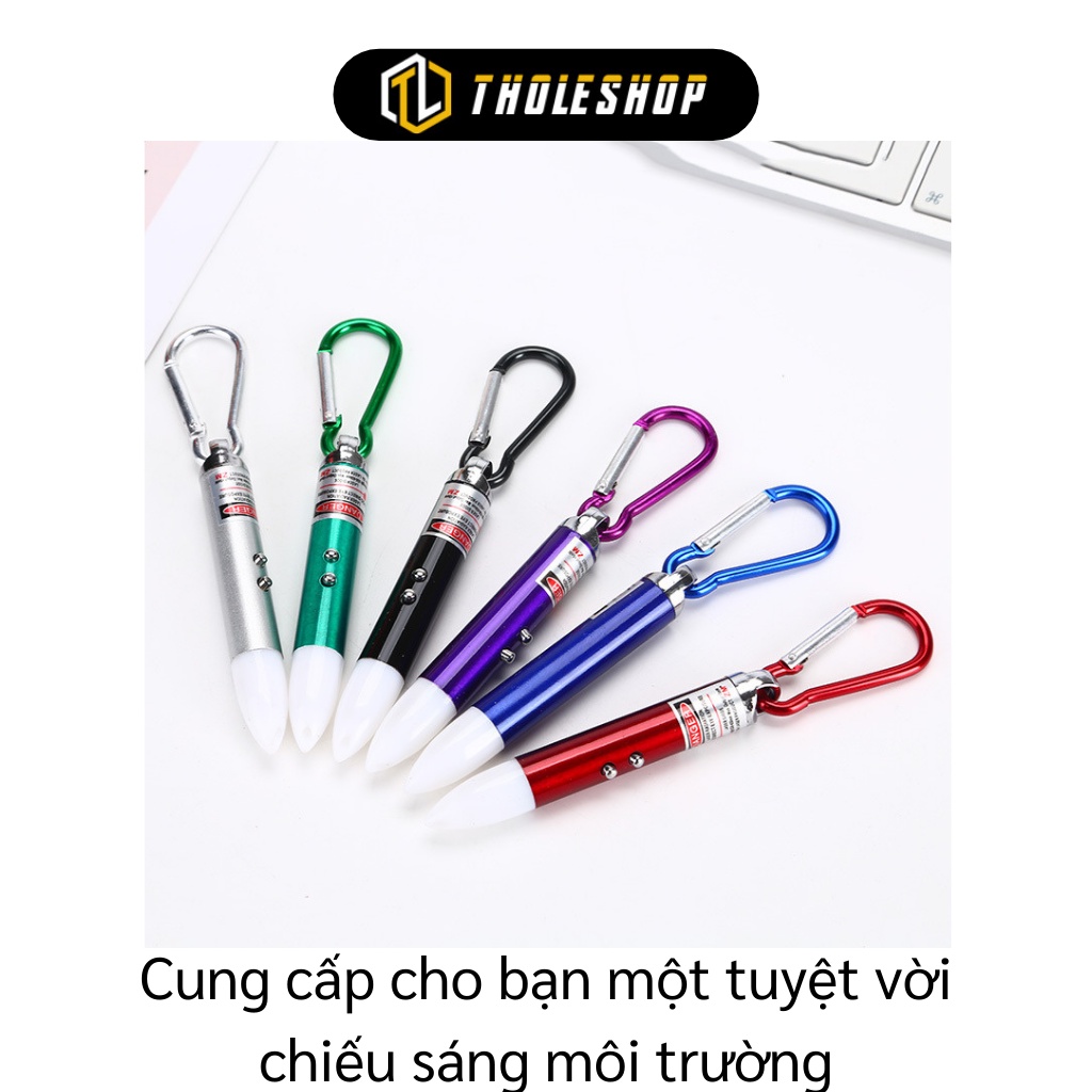 Móc Khóa Đèn Pin - Đèn Pin Lazer 3in1 Kiểu Dáng Bút Bi Độc Đáo, Áng Sáng Ổn Định 8903
