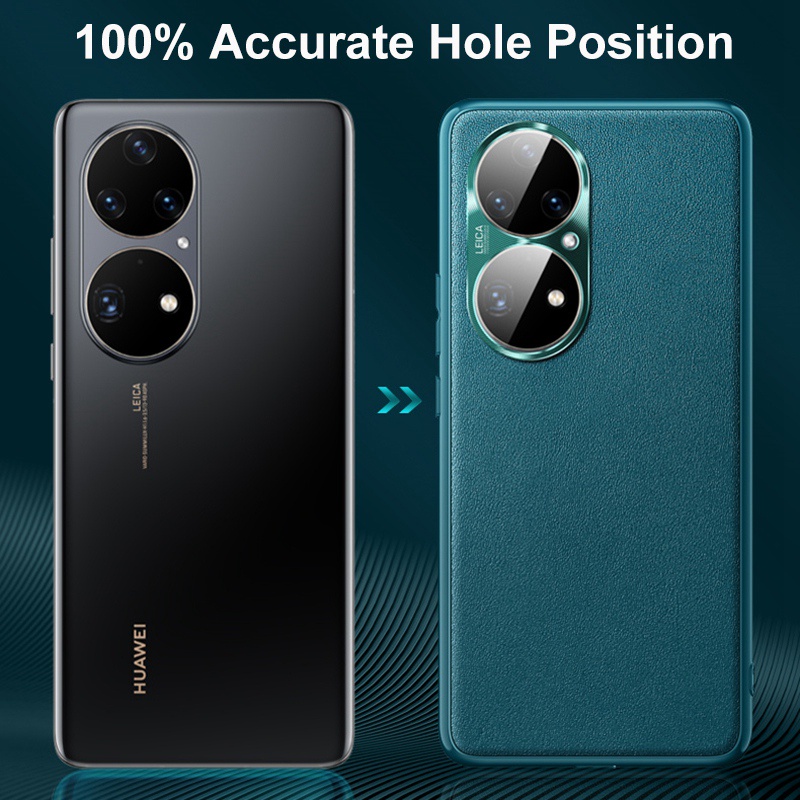Ốp Điện Thoại Da Chống Sốc Màu Trơn Sang Trọng Cho Huawei Nova 9 Se Pro P50 Honor 60 50 Pro