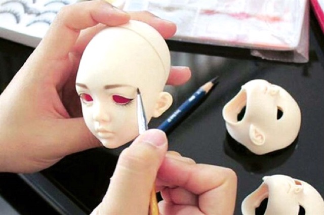 Màu vẽ gốc nước - dụng cụ faceup búp bê bjd