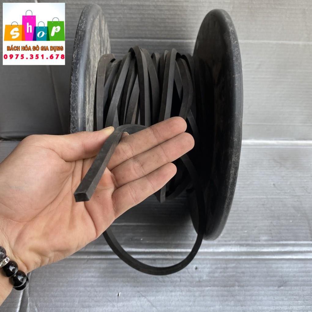 Dây Chun Buộc Hàng Bản Vuông Màu Đen Chiều dài bán theo nhu cầu-Giadungj24h