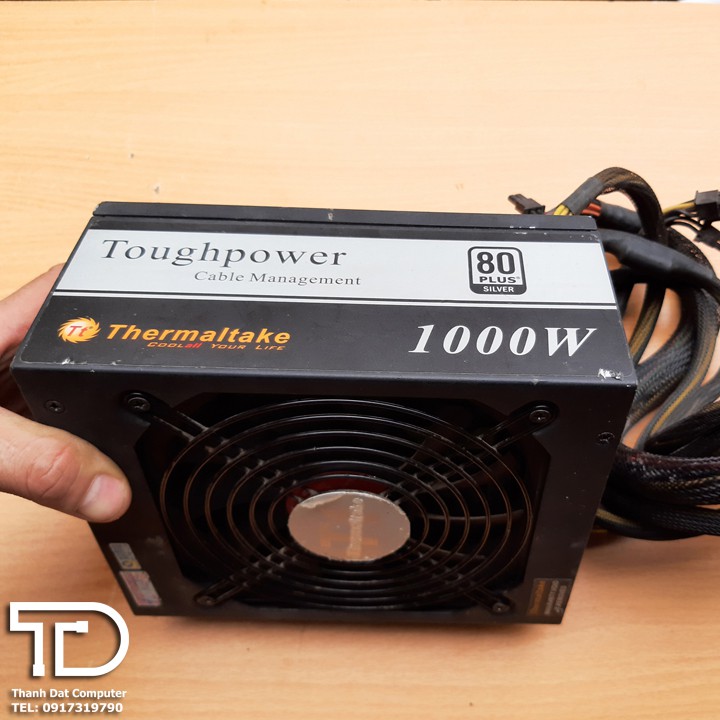 [Mã ELMS05 giảm 5% đơn 300K] Nguồn máy tính Thermaltake ToughPower 1000W chuẩn 80 Plus Silver cũ