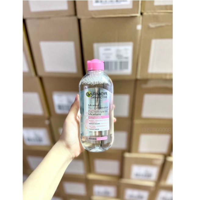 Nước tẩy trang mặt mắt môi Garnier Đức 400ml dịu nhẹ không gây kích ứng - Shop Viloet