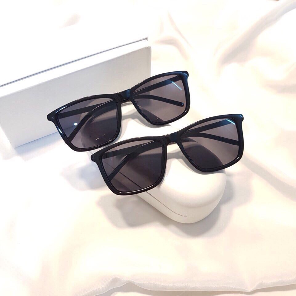 Kính mát Unisex chống tia vu 400 thời trang thiết kế cực tây tặng khăn lau- TÂY ĐEN