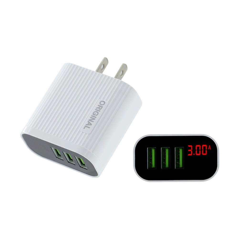 [BIG SALE] Củ sạc nhanh QC 3.0 3 cổng USB ONTEK CX3 loại xịn - Chất liệu chịu nhiệt cực bền