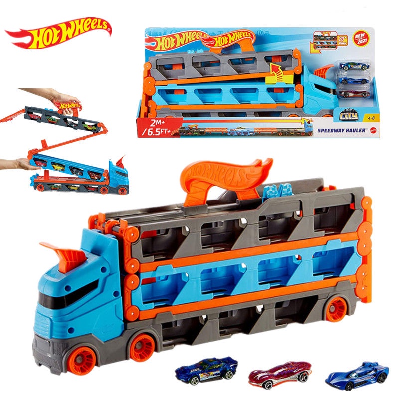 ஐ☈Hot Wheels Đồ Chơi Xe Tải Vận Chuyển Hạng Nặng Cỡ Lớn GVG37