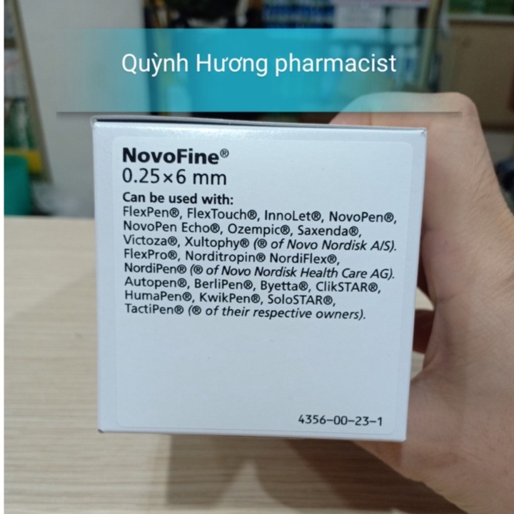 Đầu kim tiêm NOVOFINE 31G 6mm hộp 100 đầu kim