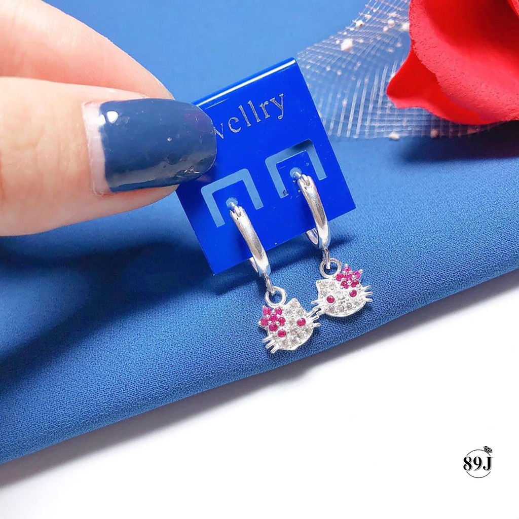 [ Hàng Cao Cấp ] BÔNG TAI BẠC TA CAO CẤP CHO BÉ - HÌNH MÈO KITTY DỄ THƯƠNG - THƯƠNG HIỆU BẠC 89J | BigBuy360 - bigbuy360.vn