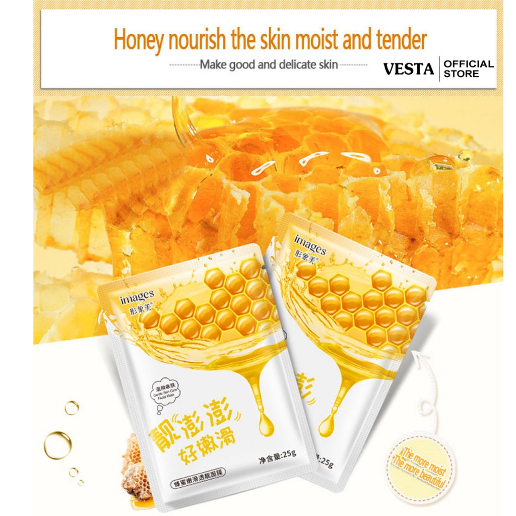 Mặt nạ giấy dưỡng da - mask nha đam việt quất mật ong Images cấp ẩm dưỡng trắng | BigBuy360 - bigbuy360.vn