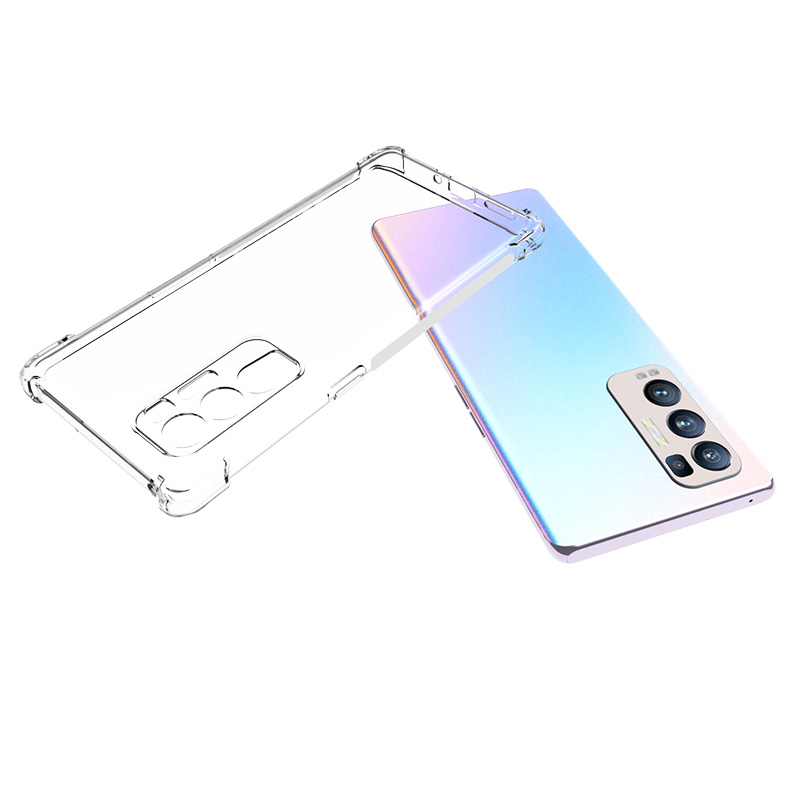 Ốp điện thoại TPU mềm trong suốt chống rơi bảo vệ cho OPPO Reno 5 Pro Plus Reno5 Pro+ 5G