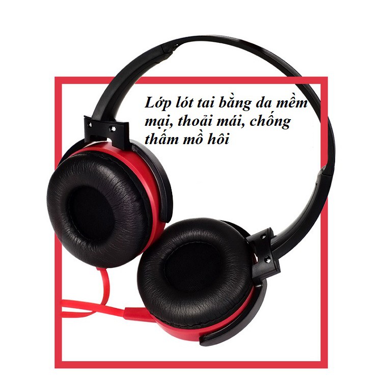 Tai Nghe Chụp Tai ❤️FREESHIP❤️ Headphone Có Dây Có Mic XB450 - Extra Bass - Tai Nghe Chuyên Dụng Gaming, Livestream