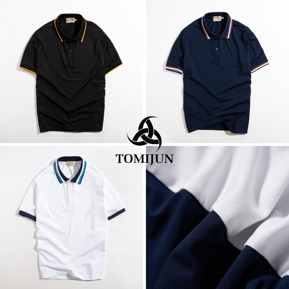 Áo thun POLO nam cổ bẻ vải cá sấu cotton cao cấp ngắn tay cực sang trọng lịch lãm, kháng khuẩn, chống nhăn_TOMIJUN