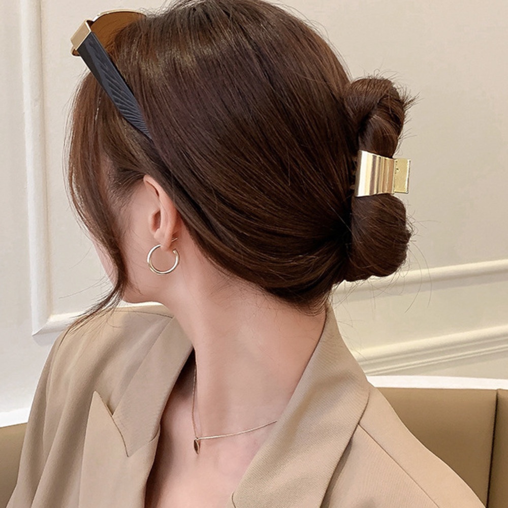 Kẹp Tóc Đuôi Ngựa Nhỏ Đơn Giản Bóng Bẩy Cố Định Mùa Hè Thông Thường Cho Nữ