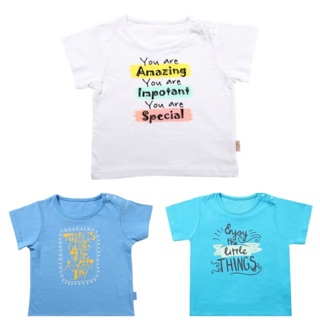 Áo cộc tay cài vai Lullaby cho bé trai