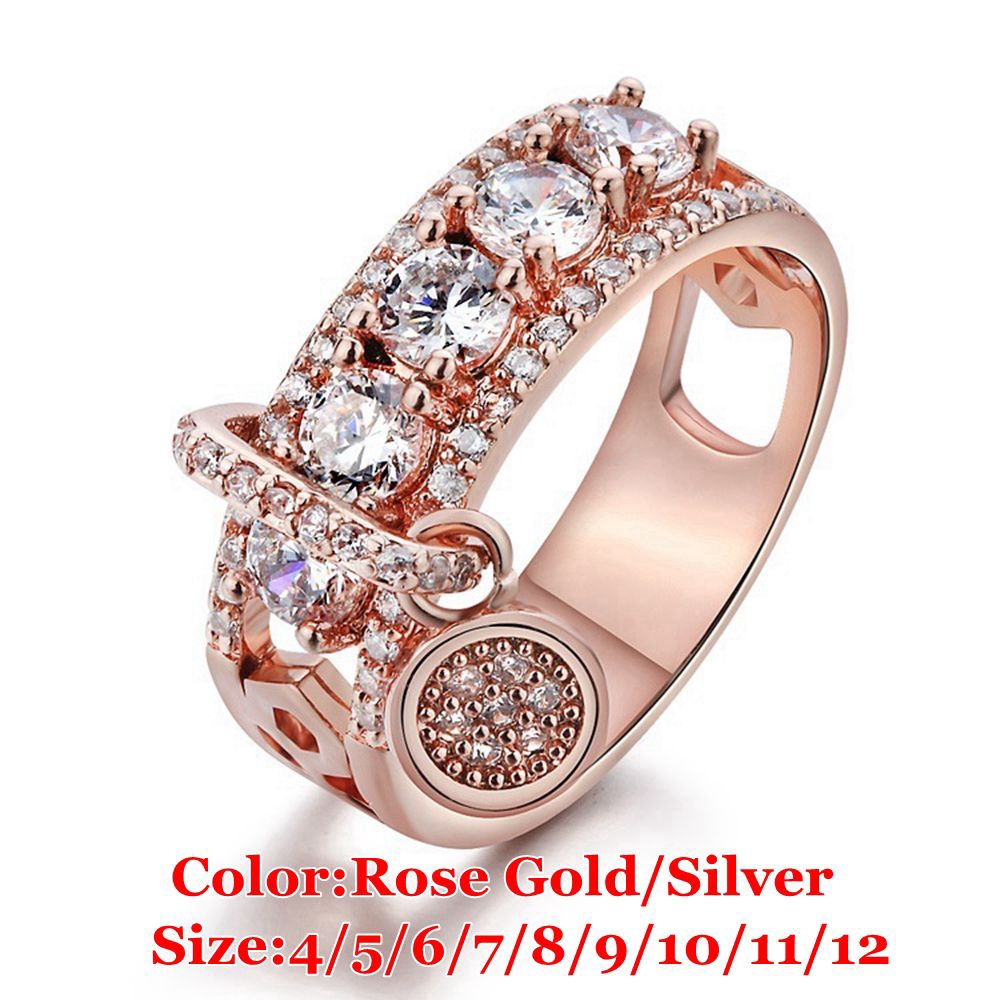 Nhẫn đính đá độc đáo phong cách cổ điển