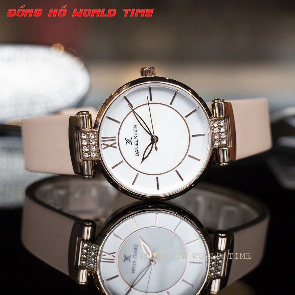 Đồng Hồ Nữ Daniel Klein DK12079-4 . Chính Hãng Full Box ,Chống Xước , Chống Nước , Dây da