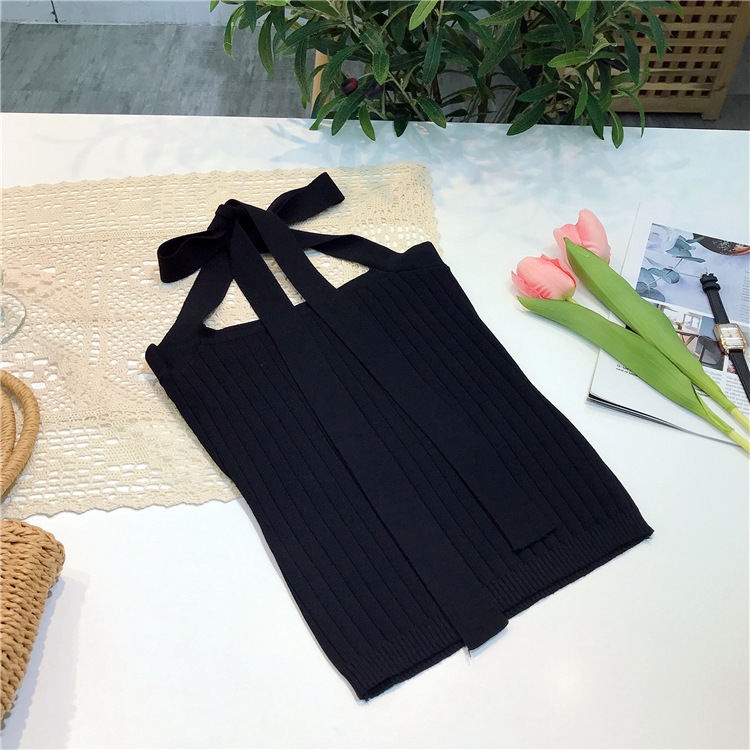 Áo Dệt Kim Cổ Yếm Phong Cách Hong Kong Cổ Điển Thời Trang Cho Nữ