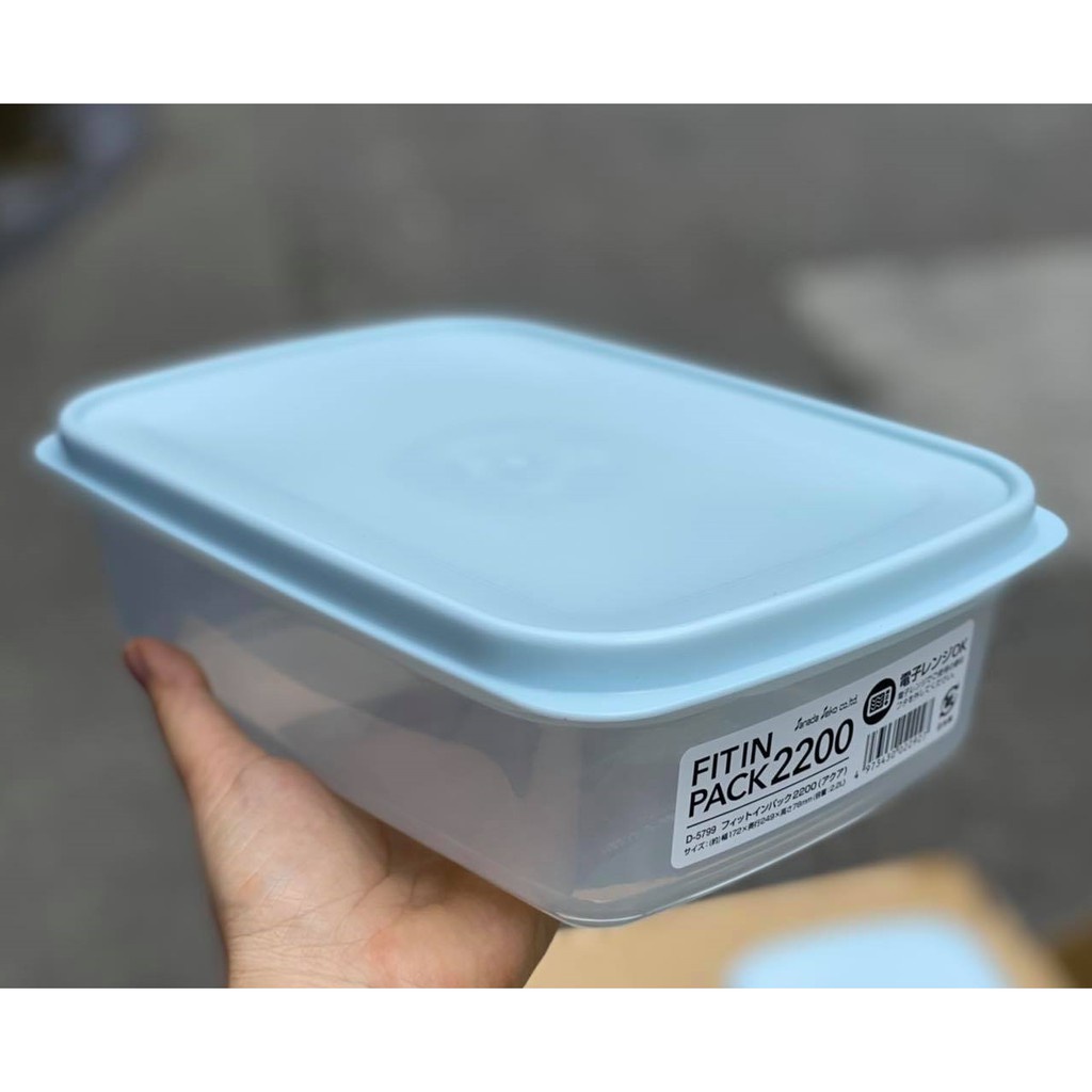 Hộp nhựa nắp dẻo 2200ml