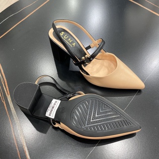 Sandal bít mũi gót vuông 7cm - X277