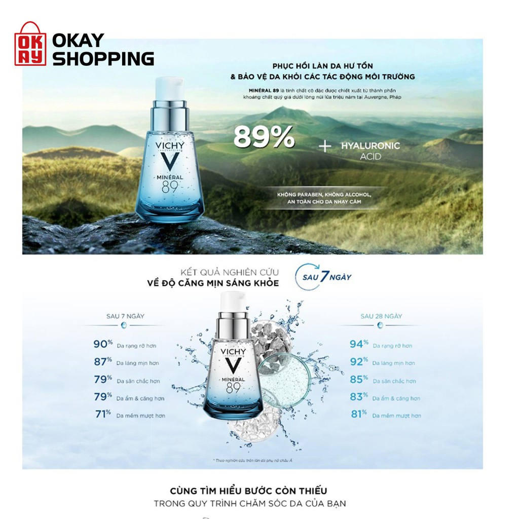 Dưỡng chất núi lửa cô đặc phục hồi và bảo vệ da Vichy Mineral 89 - MB121200 (75ml) | BigBuy360 - bigbuy360.vn