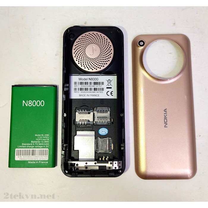 Điện thoại 2 sim Nokia N8000 - Loa to, pin khủng, giá siêu rẻ