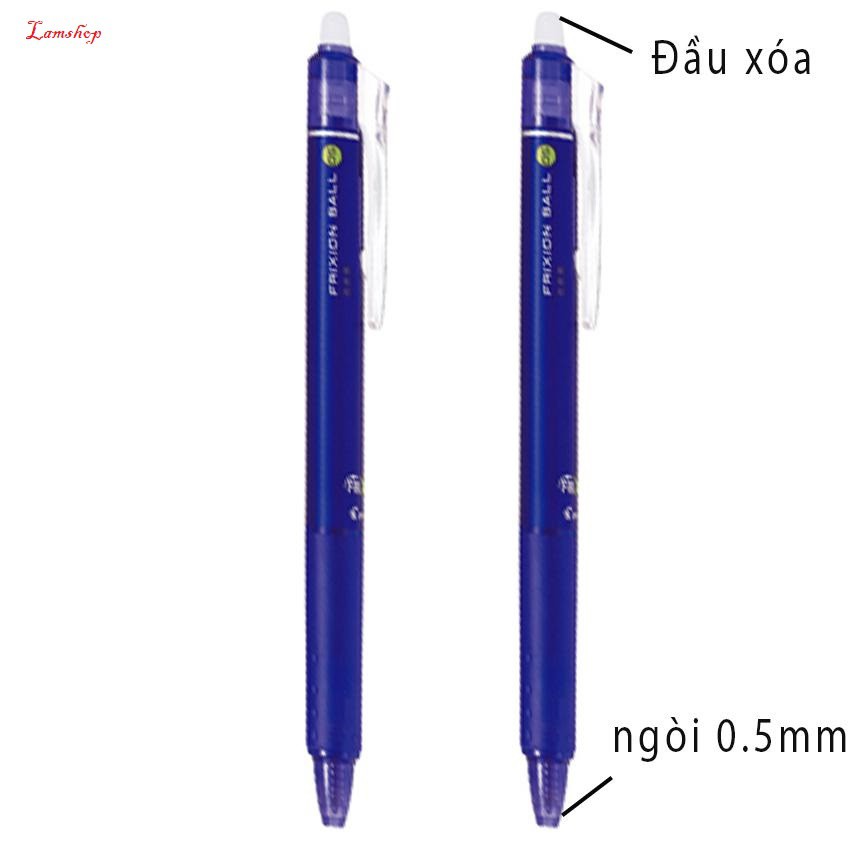 Bút bi xóa được Frixion Pilot Ball Knock - Đầu mút xóa Nhiệt cỡ 0.5
