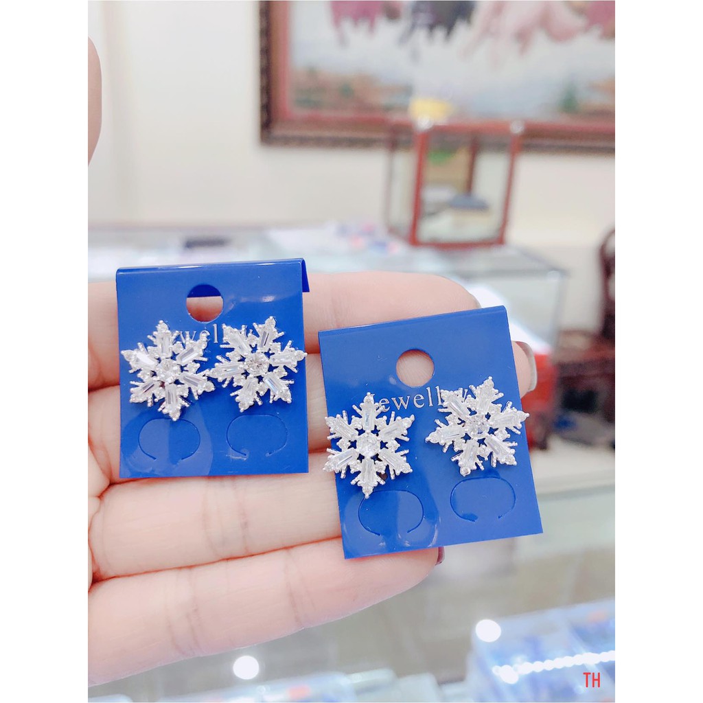 free ship hoa tai nữ tuyết mẫu mới bạc ta giá ctv