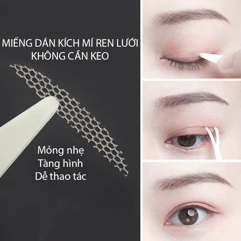 Miếng Dán Mí Lưới Keli Allergy Double Eyelid Stickers (60 Miếng)