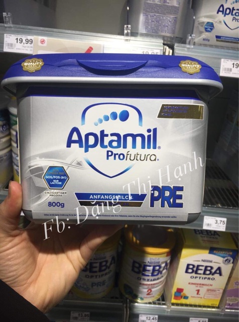 Sữa bột Aptamil Profutura Pre-1-2 hộp 800gr