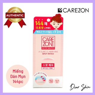 [1 Hộp 12 gói] Miếng dán mụn Hàn Quốc thương hiệu Care Zone mỏng, trong suốt làm giảm mụn sưng đỏ và thâm