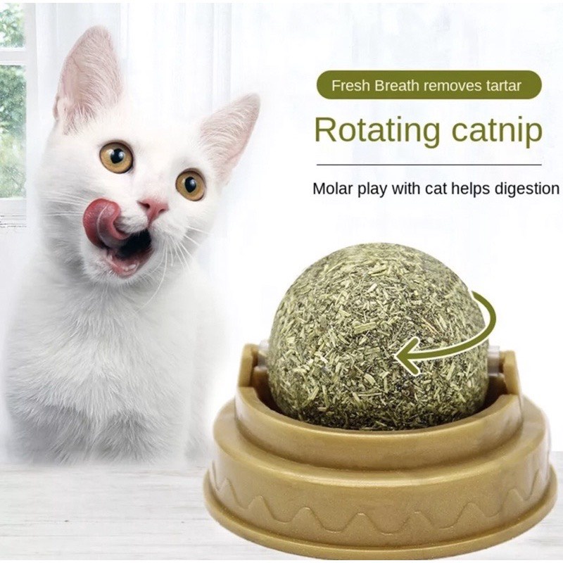CATNIP - Viên Cỏ Bạc Hà Cho Mèo Gắn Tường Giảm Stress - Hỗ Trợ Tiêu Hóa - Tiêu Búi Lông - Cân Bằng Dinh Dưỡng Cho Mèo