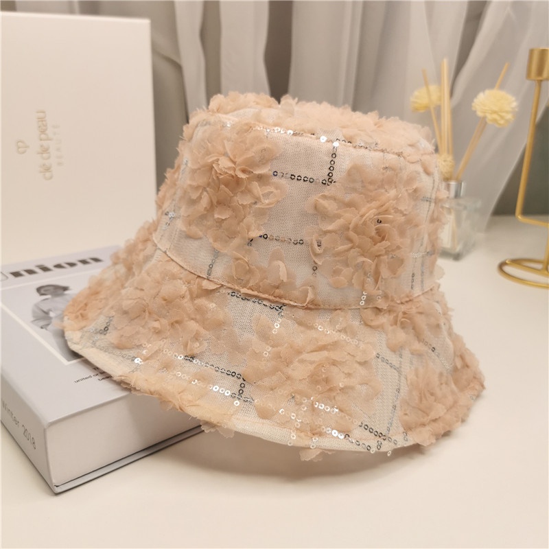 Nón Tai Bèo Phối Lưới Thoáng Khí In Họa Tiết Hoa Chống Nắng Gấp Gọn Gọn Nhẹ Thời Trang Xuân Hè