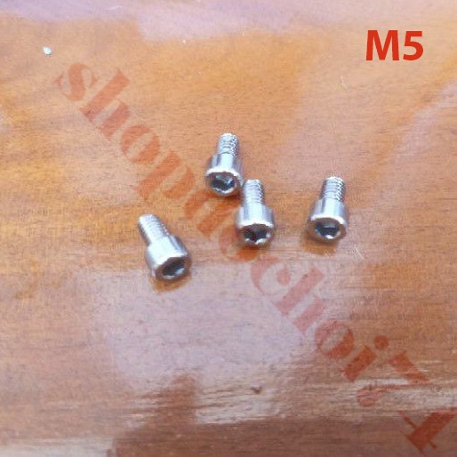 1 cặp ốc lục giác inox M4, M5 dùng gắn ná cao su