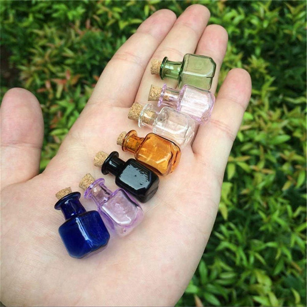 Đồ trang trí Lọ Điều Ước Mini Bằng Kính Vials Tỷ Lệ 1: 12 Dùng Để Trang Trí