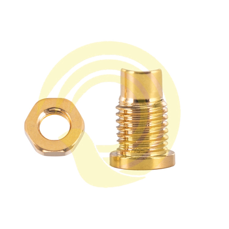 Cặp đai ốc bằng đồng nguyên chất mạ vàng jMMCX DIY IE800