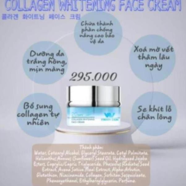 KEM FACE DƯỠNG TRẮNG PHỤC HỒI HƯ TỔN - COLLAGEN WHITENING FACE CREAM | BigBuy360 - bigbuy360.vn