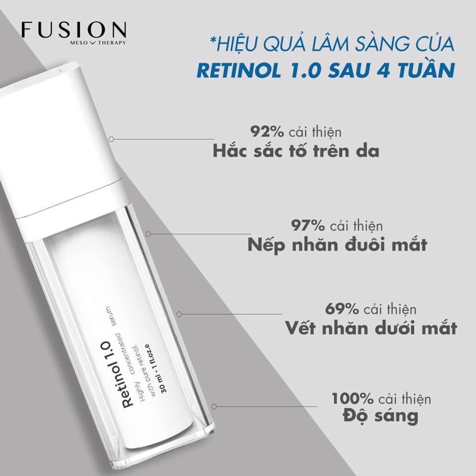 [HÀNG NHẬP KHẨU] Kem Chống Lão Hóa Nám Tàn Nhang Fusion Retinol 1.0 Meso Therapy/Serum Trắng Sáng Da Vitamin C 5.0 -30ml