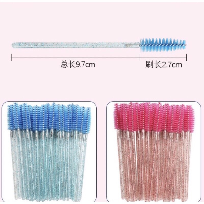 Chổi chải mi kim tuyến túi 50 cây