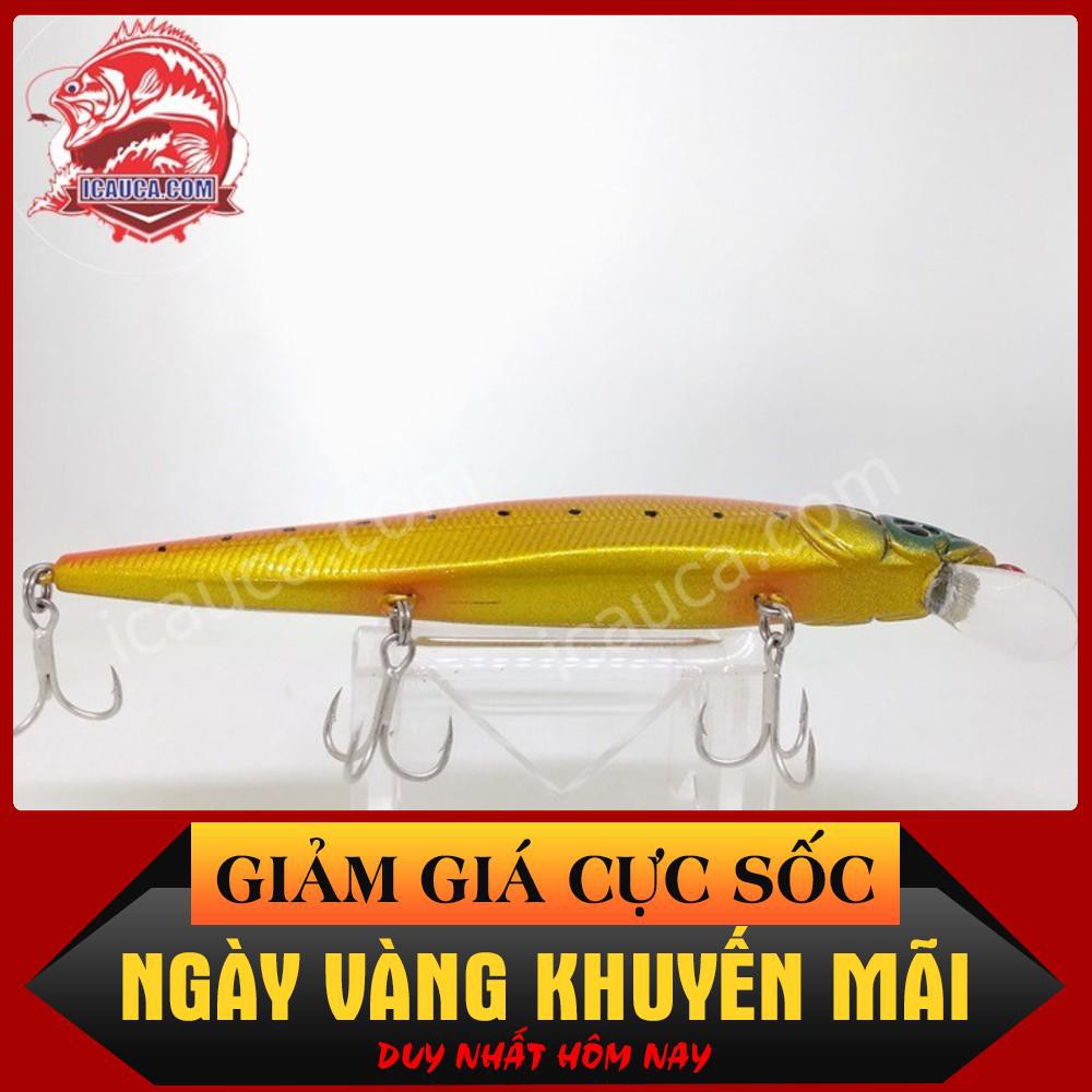 [Siêu Sốc] IC110 Minnow Cam 15g lưỡi Owner mồi lure giả câu cá chẽm nhồng mú hiệu quả cao giá rẻ