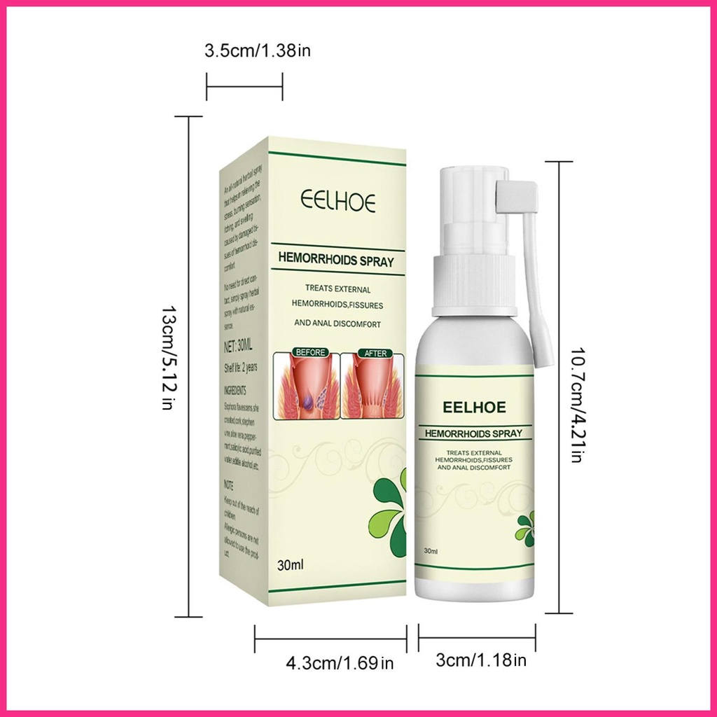 Xịt Thuốc Mỡ Trị Trĩ 30ml Cao Cấp Tiện Dụng
