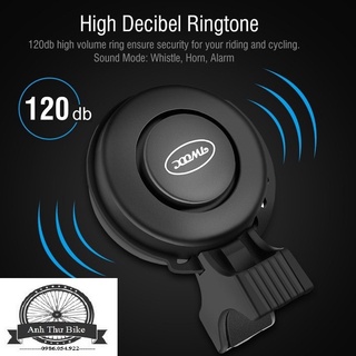 Còi điện xe đạp cao cấp twooc 120db sạc usb - 4 âm hú