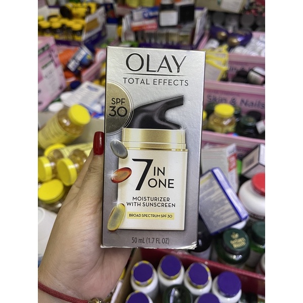Kem dưỡng da ban ngày 7 tác dụng olay mỹ Olay Total Effects 7 In 1 Anti Aging Moisturizer Fragrance Free