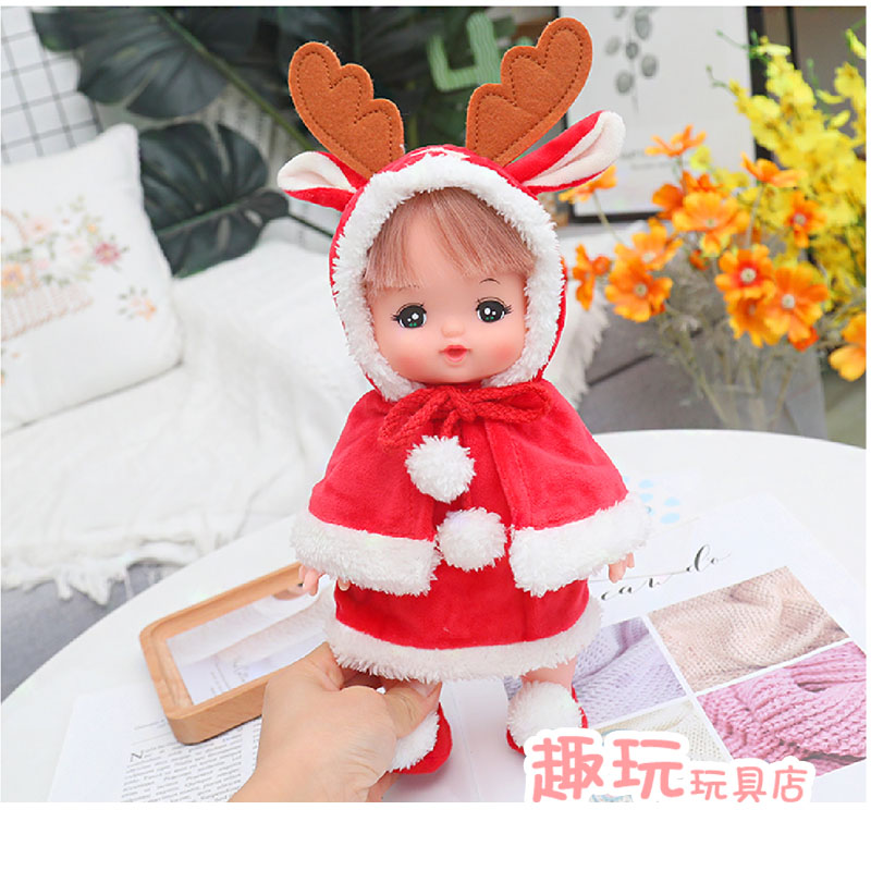 Bộ búp bê Barbie bằng nhựa kèm quần áo dùng làm quà tặng giáng sinh cho bé